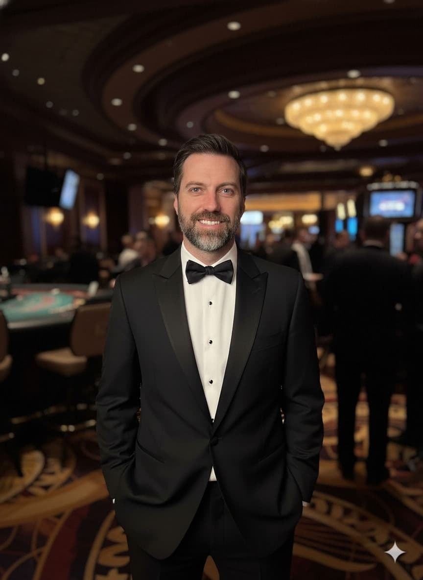 Marc Kennedy in formal evening wear